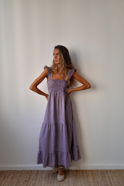 Vestido de cuadros vichy en...