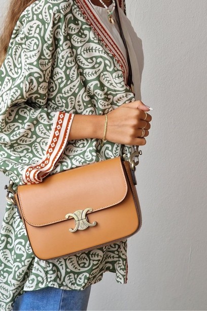 Bolso de piel Liberatta camel