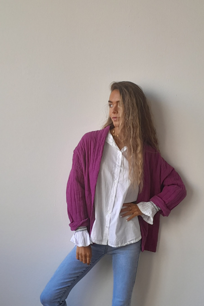 Chaqueta  color buganvilla