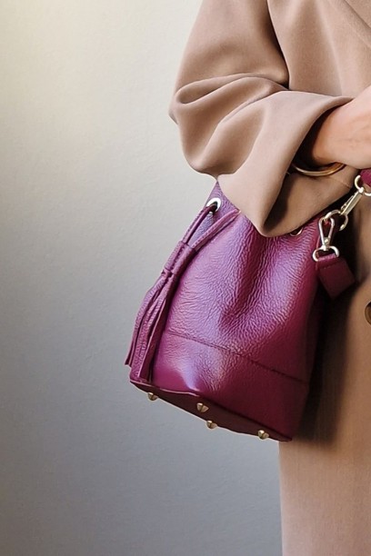 Bolso de piel tipo...