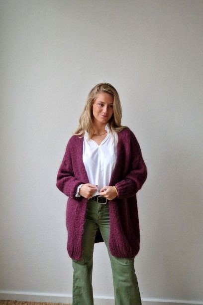 Chaqueta oversize larga de...