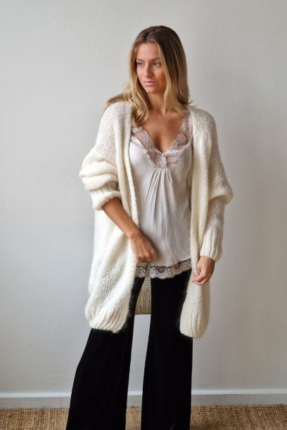 Chaqueta oversize larga de...