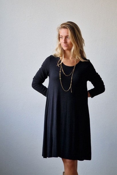 Vestido midi oversize de...