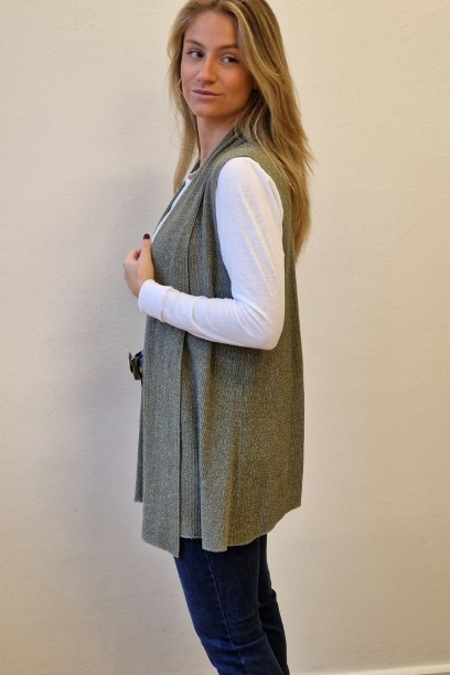 Conjunto chaleco lurex...