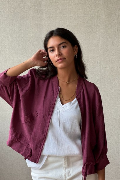 Chaqueta tipo bomber con...