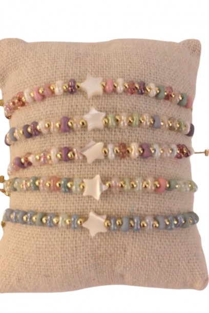 Pulseras ajustable estrella...