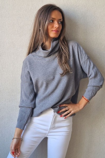 Jersey de cuello cisne...