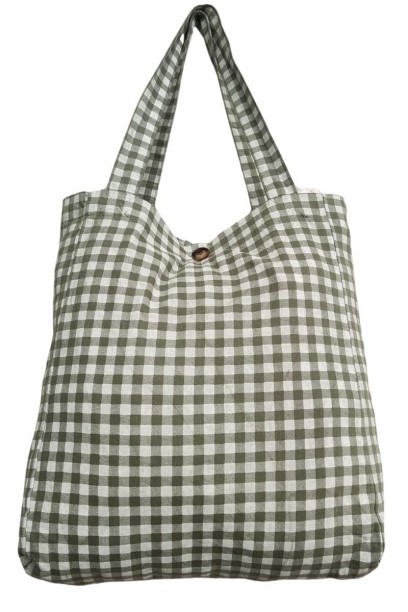 Bolso de cuadro vichy con...