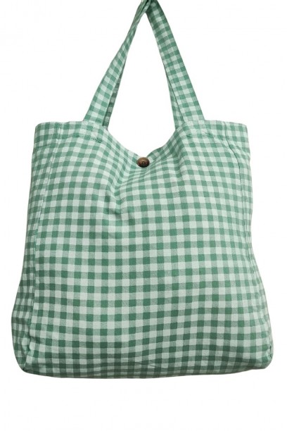 Bolso de cuadro vichy con...