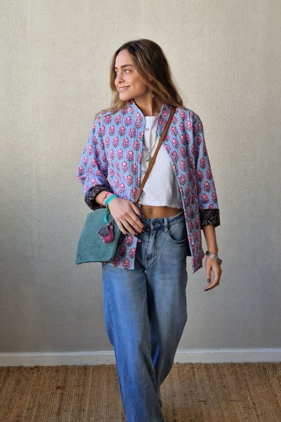 Chaqueta reversible con...