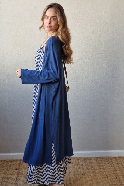 Chaqueta oversize larga de...